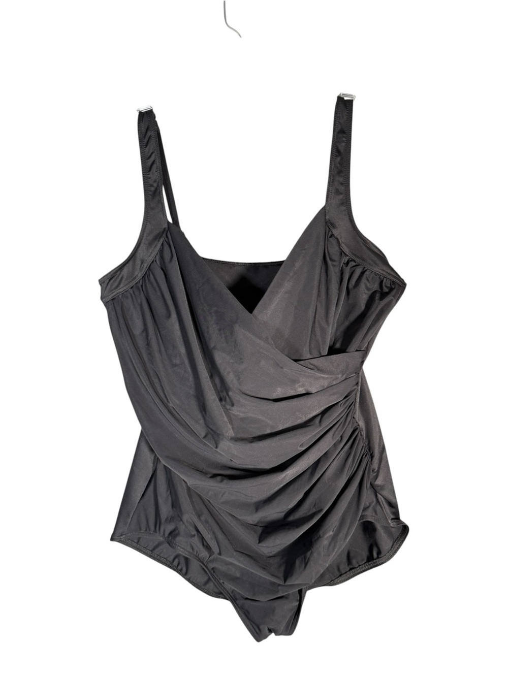 Mircaclesuit Sanibel Black Rouched Swimsuit Slimming 22W